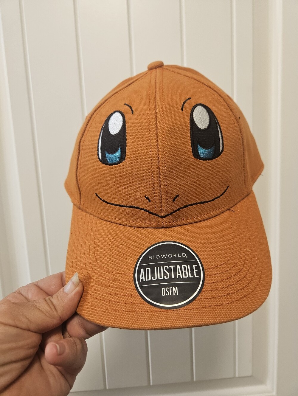 Pokemon Orange Charmander Embroidered Face Adjustable Cap